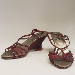 Moda Spana Open Toe Wedge Sandals